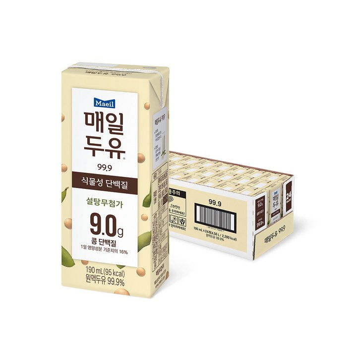  매일유업 매일두유 99.9, 190ml, 24개 