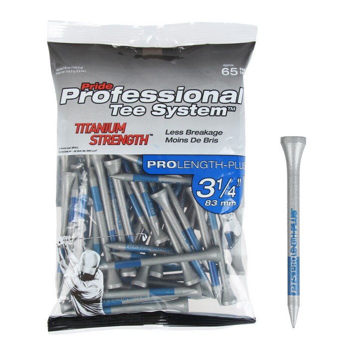
                                                        프라이드스포츠 PTS 티타늄 스트렝스 우드티 TT31465 골프티 3-1/4 65Ea, 블랙+블루
                                                    