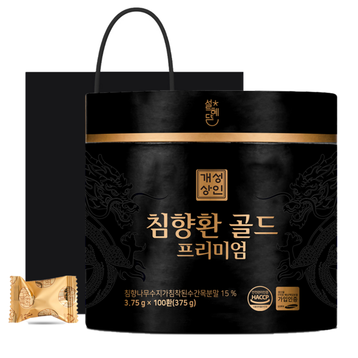  개성상인 침향환 골드 프리미엄, 100개, 3.75g 