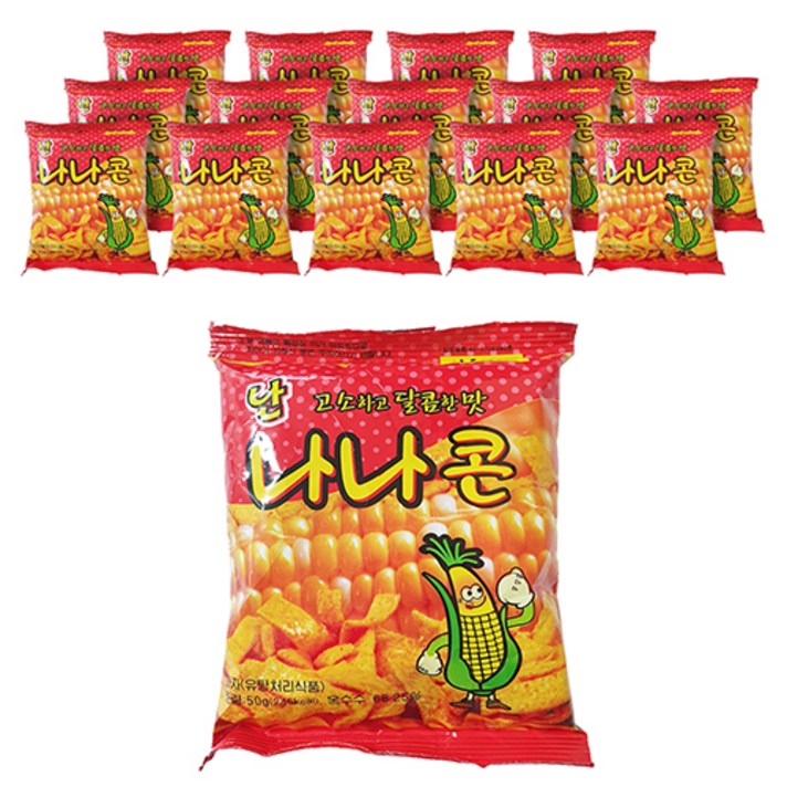 서울식품 난나나콘 스낵, 50g, 15개입
