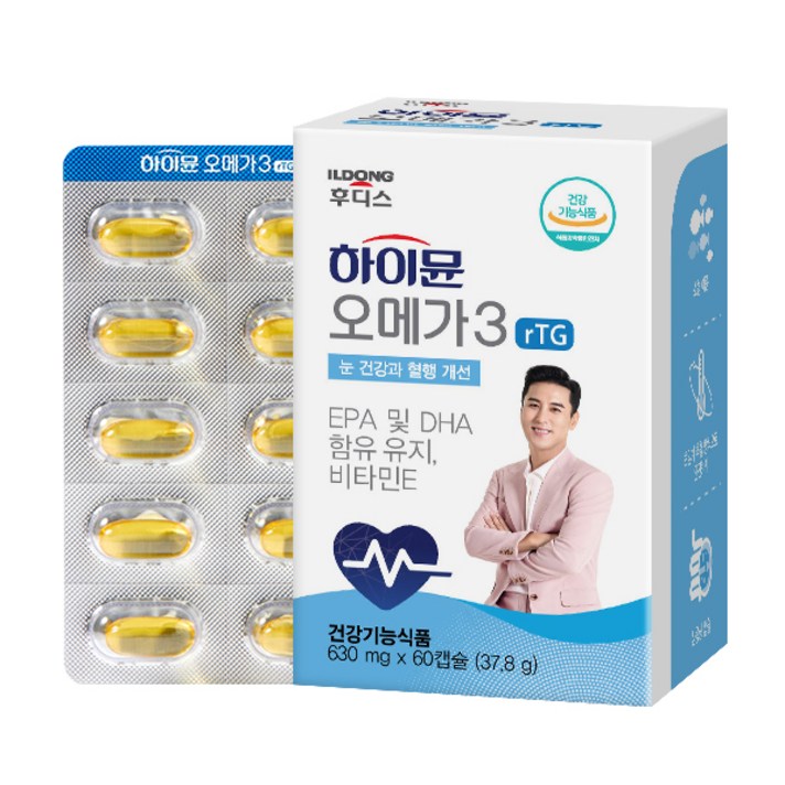 일동후디스 하이뮨 알티지 오메가3, 60정, 1개