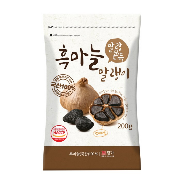 흑마늘말랭이, 200g, 1개