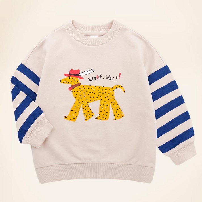 몰리메리 아동용 굿페도라 시크 맨투맨 티셔츠