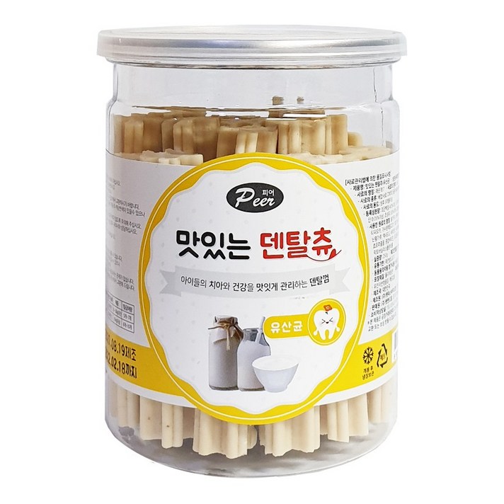 피어 맛있는 덴탈츄 치석제거 덴탈껌 유산균 250g