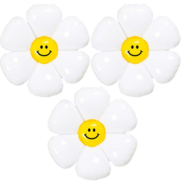 미미파티 생일 파티 이벤트 스마일 데이지 꽃 풍선 대형
