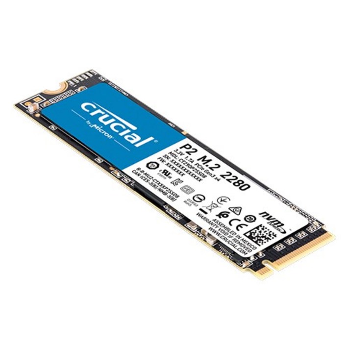 마이크론 크루셜 P2 M.2 NVME SSD, 1TB