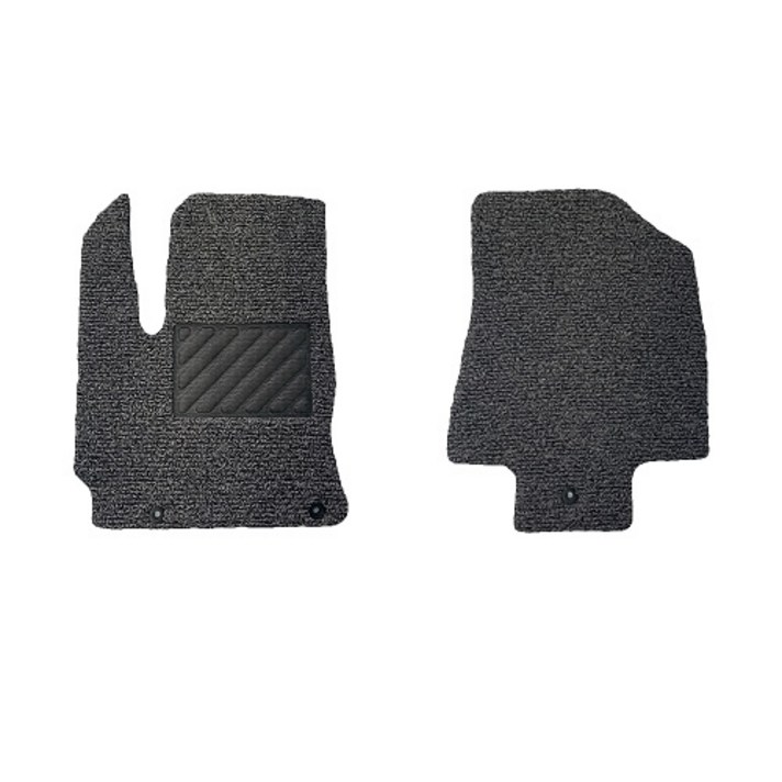 호구몰 대형트럭 코일 카매트 운전석 + 조수석, 그레이, 엑시언트