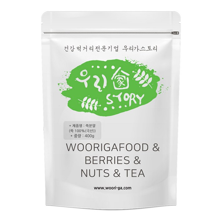 우리가스토리 참쑥 분말, 1개, 400g