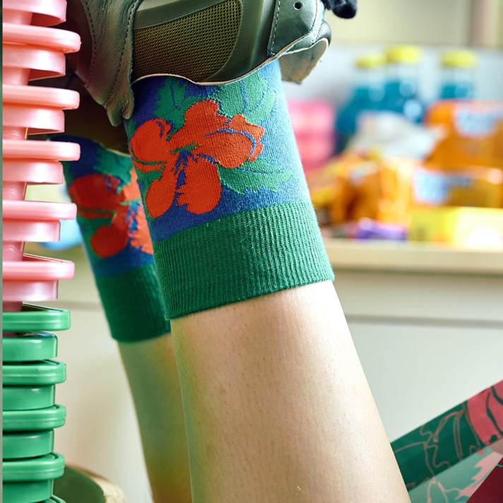 미미카위 여성용 WILD POPPY SOCKS