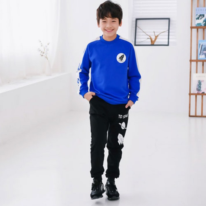 잭키드 남아용 로켓 상하의 세트