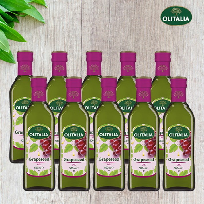 올리타리아 포도씨유, 10병, 500ml
