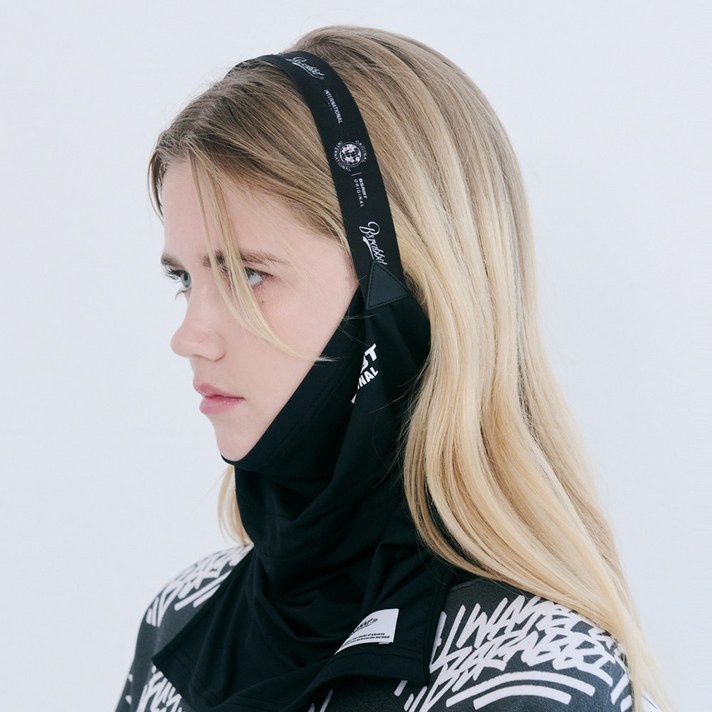 비에스래빗 2223 BSRABBIT BSRBT V-LINE LOGO BAND BALACLAVA BLACK [NO.1] 바라클라바, FREE