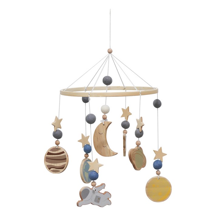 퍼닐드 원목 모빌대 신생아 아기 유아침대용, 모빌 B타입