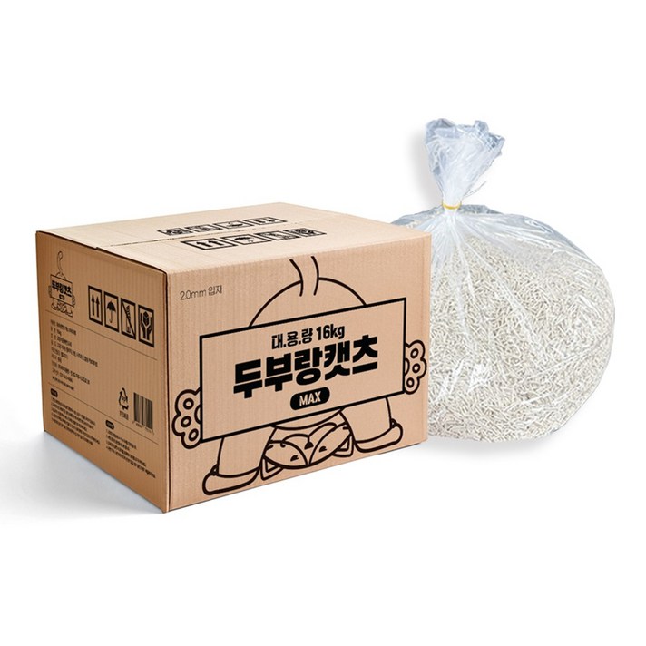 두부랑캣츠 맥스 두부모래 대용량 16kg 벌크팩 가는입자 고양이 모래 두부랑캣츠 맥스 두부모래 대용량 16kg 벌크팩 가는입자 고양이 모래