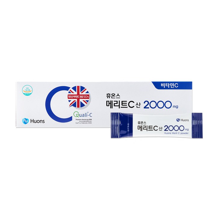휴온스 메가도스 비타민 메리트 C 산 2000mg 3개월분 90포 1박스, 단품