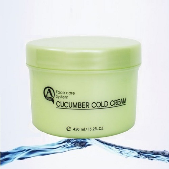 [아봄] 청 오이 콜드 마사지 크림 450ml 대용량 업소용 아로마 마사지 로션, 1개