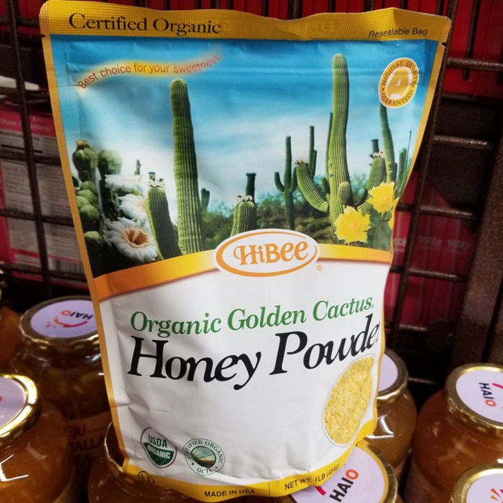 하이비 유기농 캑터스 허니 파우더 꿀가루 454g, 3개