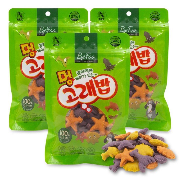 베푸 멍고래밥 강아지 간식 애견 노즈워크 과자, 3개, 100g, 실꼬리돔 베푸 멍고래밥 강아지 간식 애견 노즈워크 과자, 3개, 100g, 실꼬리돔