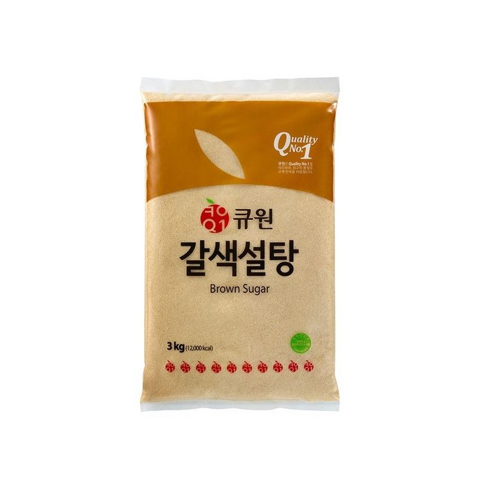 큐원 갈색설탕, 3kg, 1개