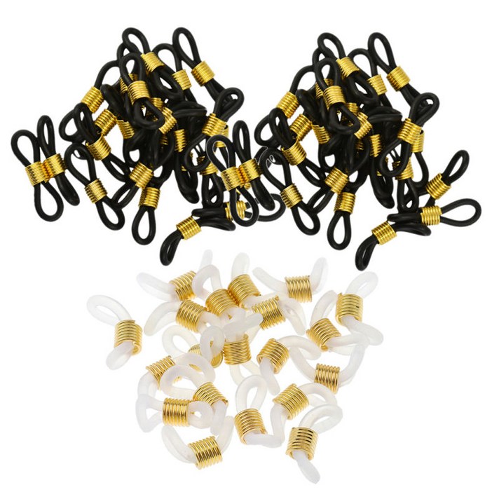 70 조각 고무 안경 스펙타클 스트랩 홀더 루프 체인 엔드 결과