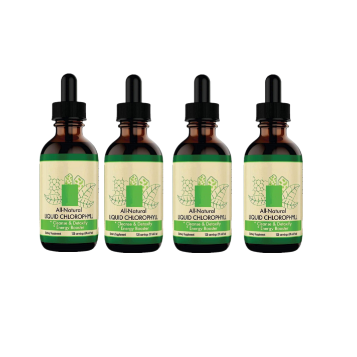 온천연 농축에너지 부스터 엽록소 점적제 소화 및 면역체계 증강제 내부 탈취제, 59ml/4병