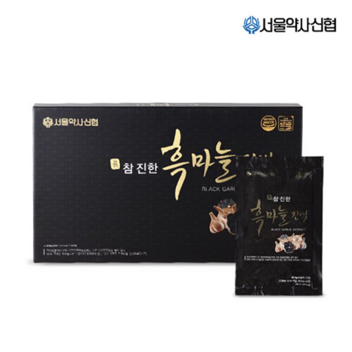 서울약사신협 [본사직영] 참진한 흑마늘즙 30포 1세트, 1개, 단품없음