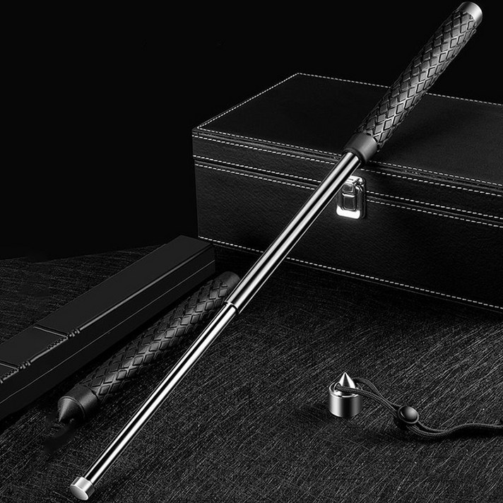 ANYOU 남녀공용 안전 위급상황대비 휴대용 호신용 삼단봉 다용도 리미엄 확장형 삼단봉, 66cm, 1개