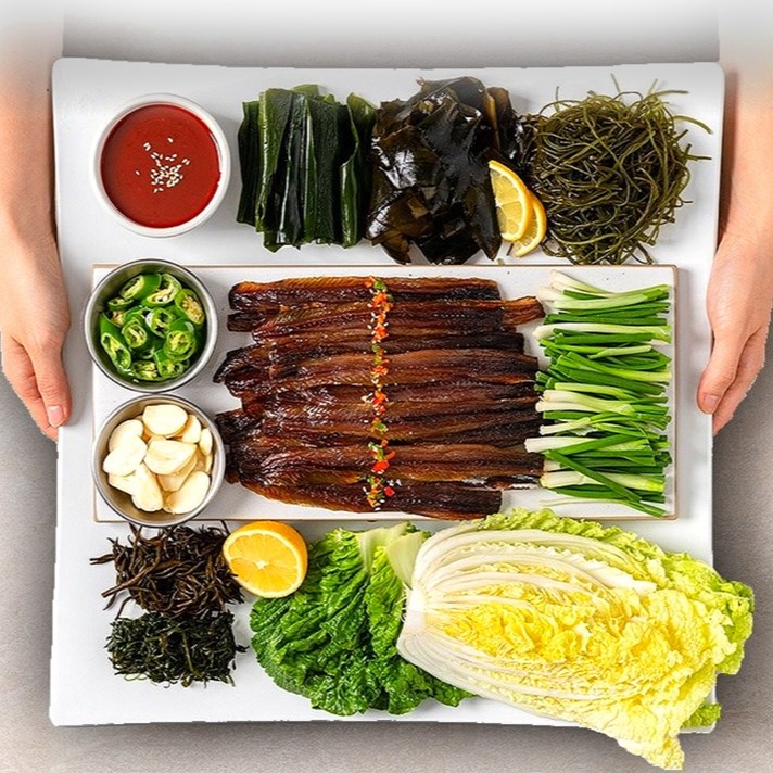  조선팔도실록 구룡포 과메기 12종 해초세트, 아이스박스/ [1-2인] 5미10쪽+야채세트 