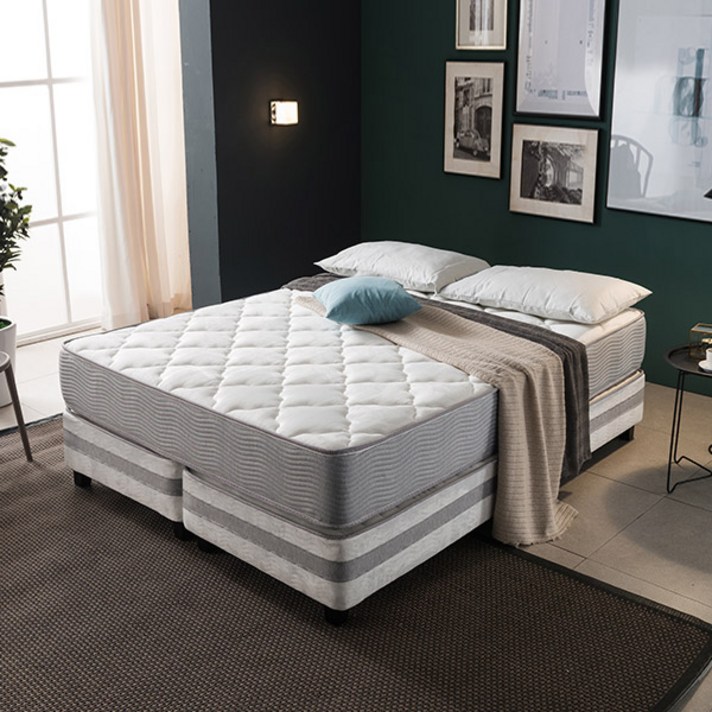  삼익가구 퓨어 투매트리스 침대(독립스프링 7존 매트리스-슈퍼싱글) 