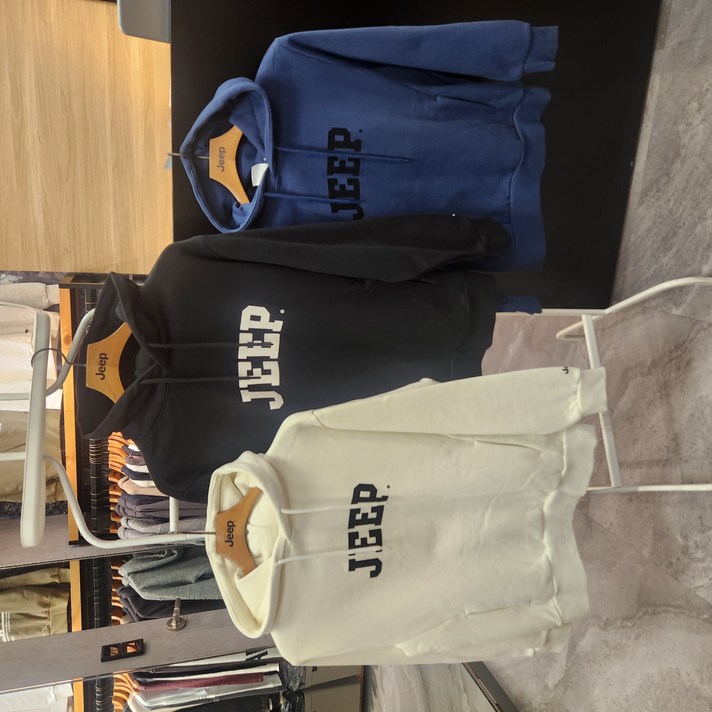 지프 동아쇼핑 남여공용 학생이 좋아하는 JEEP 후드 기모 티셔츠 JO4THU052