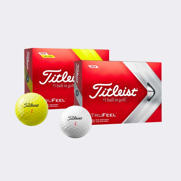 타이틀리스트 2020 트루필 골프공 2피스 43mm 12p, 매트 레드, 1개, 12개입