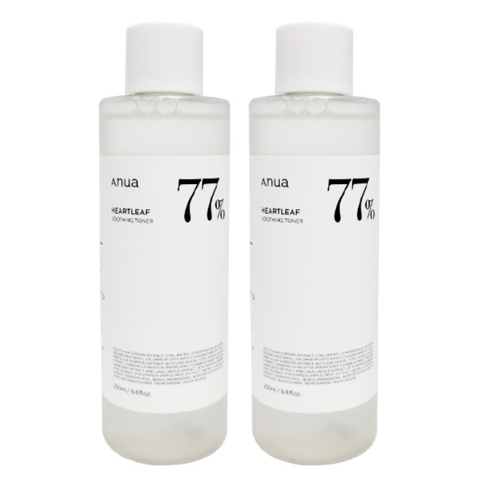 아누아 어성초 77 수딩 토너, 2개, 250ml