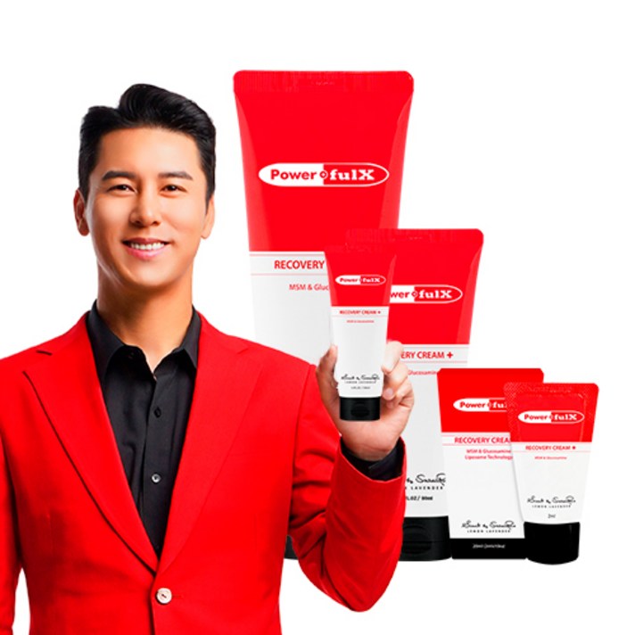 파워풀엑스 리커버리크림 플러스 220ml+90ml+20ml+20ml 바디크림, 350ml, 1세트