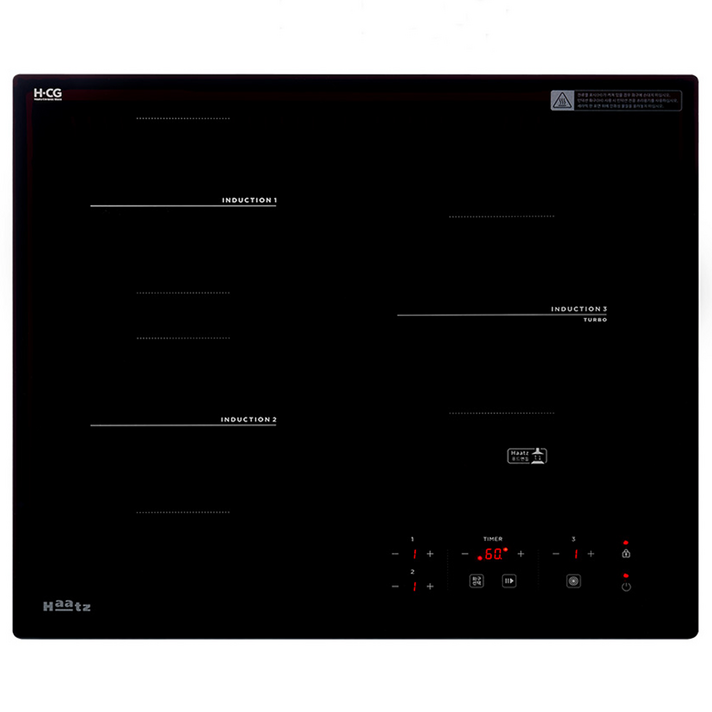 하츠 인덕션 3구 매립형, 빌트인, IH3605TTL