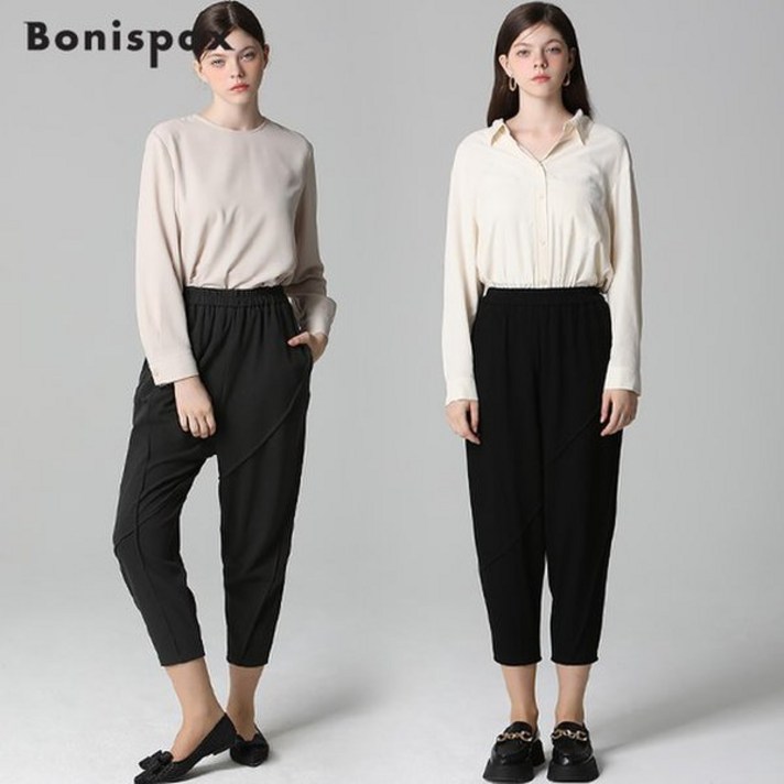 보니스팍스 최초가129000 허리밴딩 저지 배기 팬츠 8009516