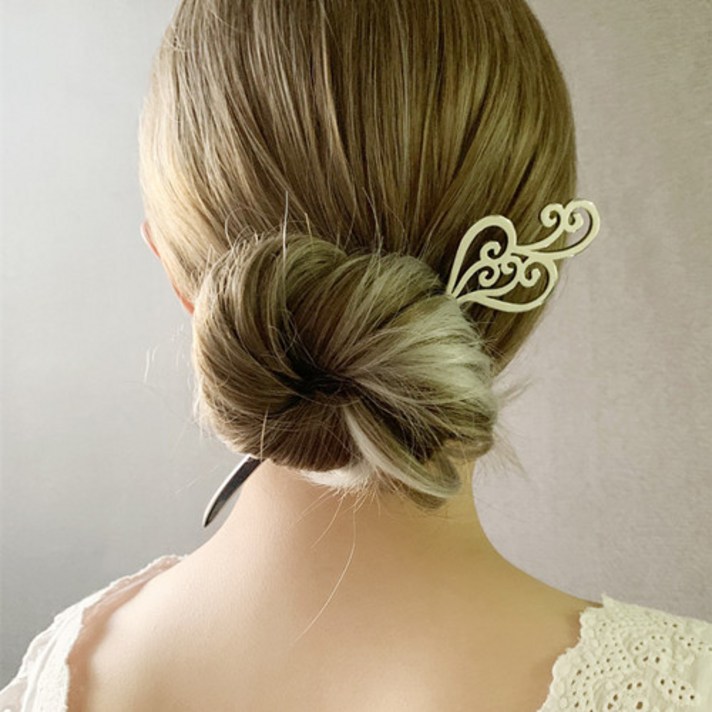 오케이샵 똥머리 심플헤어비녀핀(54103)