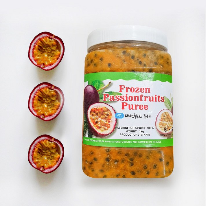 비비수산 패션후르츠퓨레1kg(용기포장), 1병, 1kg