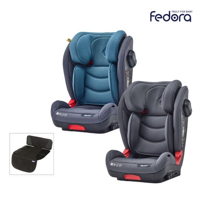 페도라 주니어 I-SIZE ISOFIX 위티 카시트 +차량보호매트 증정, 색상:에보니 블랙