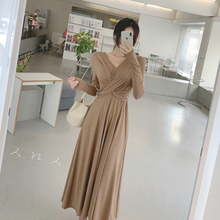 
                                                        떳다그녀 링고 꼬임 롱 원피스
                                                    