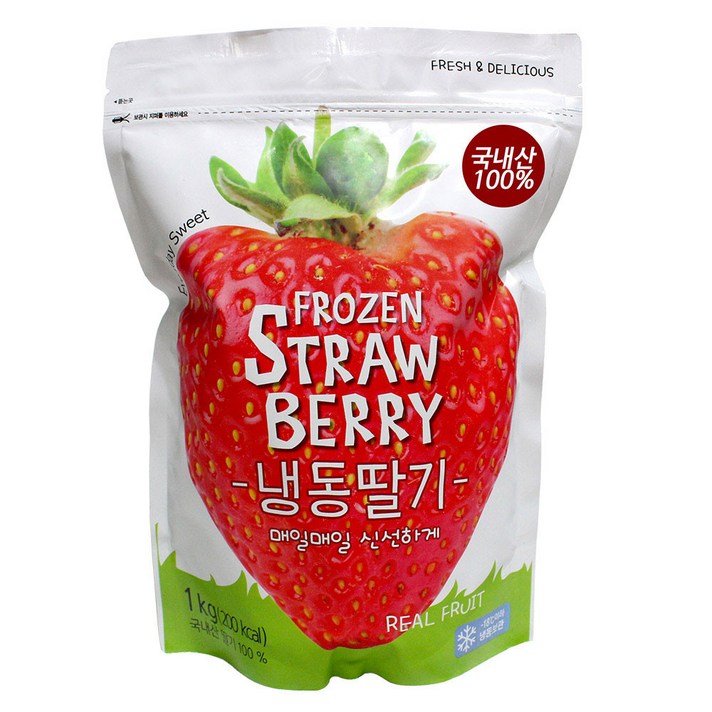 감좋은날 23년산 국산 냉동딸기 / 아이스딸기, 1kg, 1개