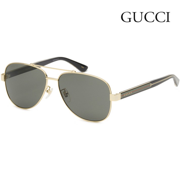 구찌 선글라스 GG0528S 001 보잉 골드 명품 패션 삼선 남자 여자 투브릿지
