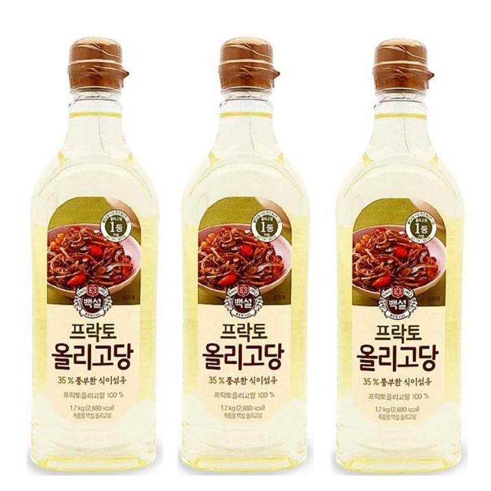 Tsm 백설 프락토 올리고당 2+1, 백설 프락토 올리고당 (1.2kgx3)