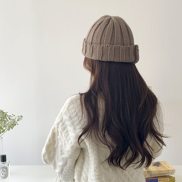 미미샵 골지 비니 (5컬러) 남자 여자 남녀공용 왕골 니트 비니모자 봄 가을 겨울