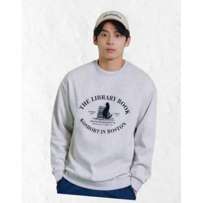 폴햄 POLHAM 남성 코숏 플리스 그래픽 맨투맨PHE4TR1010 PHE4TR1010 284704