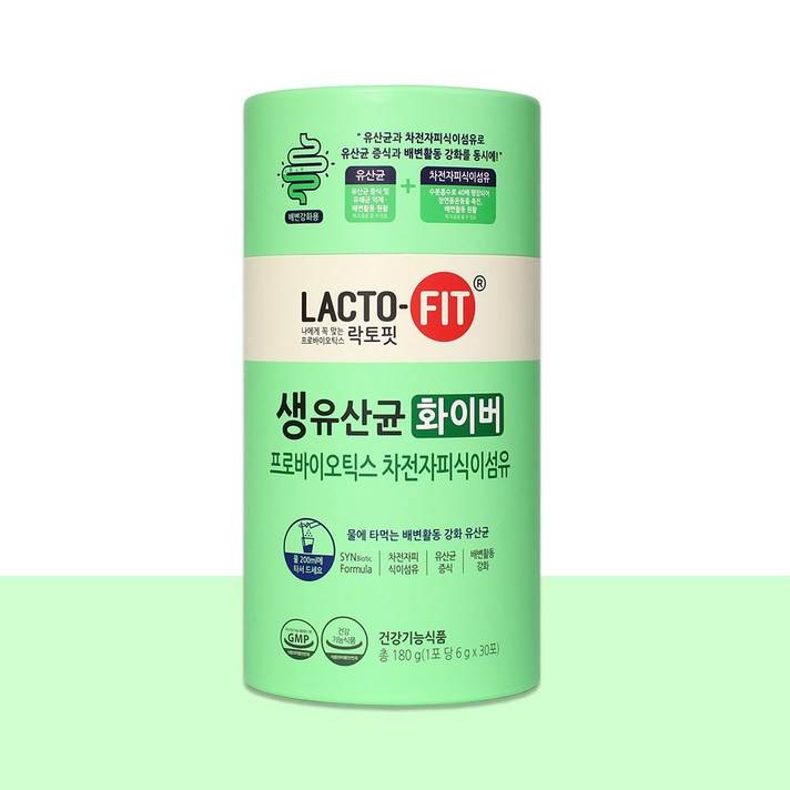 종근당건강 락토핏 생유산균 화이버, 6g, 30개