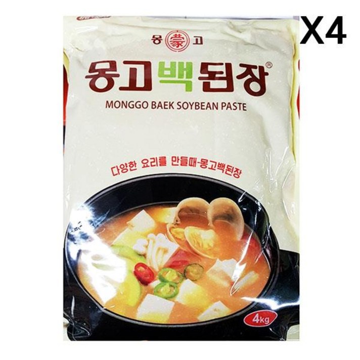 MDJ9876 FK 백된장(마산몽고 4K)X4 된장/장/쌈장/된장찌개