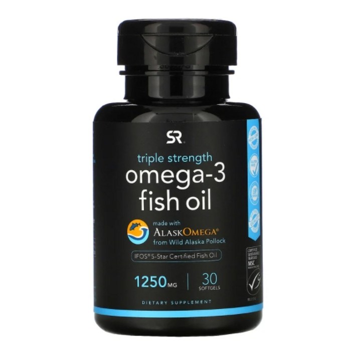 스포츠리서치 오메가3 rTG 1250mg 180젤 30젤 60젤 피쉬오일 Sports Research, 오메가3 30캡슐 X 2통(60캡슐)