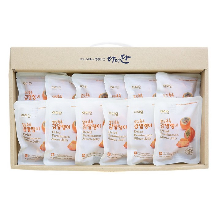 NO12 청도 말랑촉촉 감말랭이 150g 6팩 선물세트, 청도 꿀 감말랭이 150g