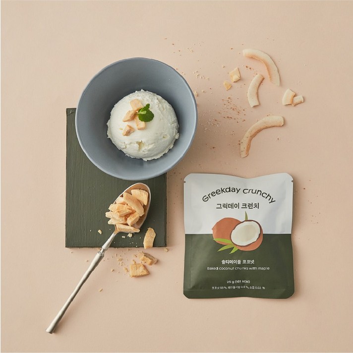 [그릭데이] 크런치 솔티메이플 코코넛 25g, 단품