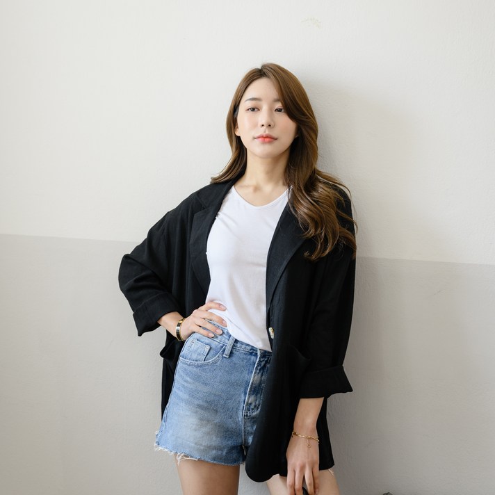 어반 루즈핏 린넨가볍고 시원한자켓